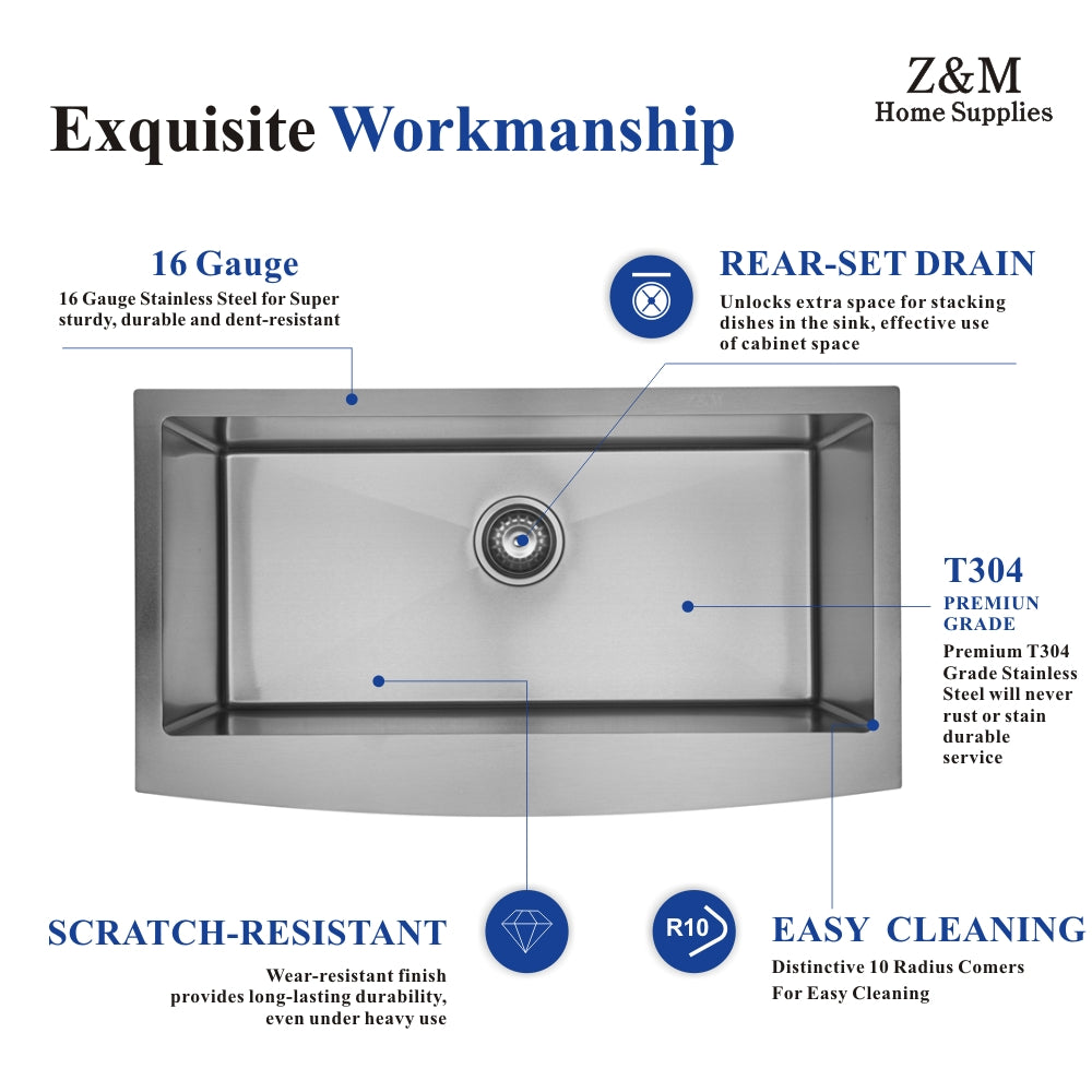 32 inch Apron sink Farmhouse Sink kitchen single sink A3218