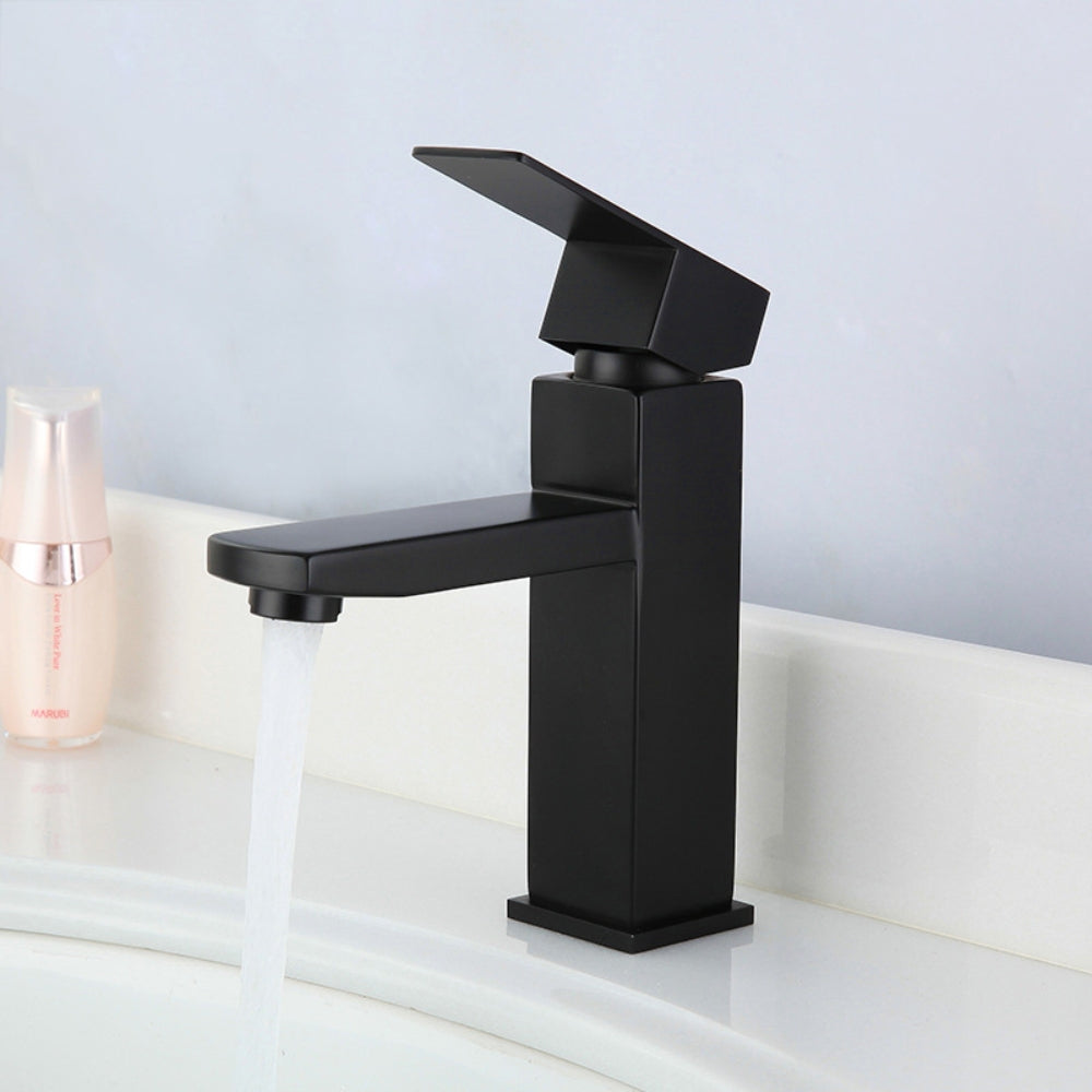 stainless steel brushed Matte black Single Handle Bathroom Basin Faucet Wash Tap Mixer BF3042B