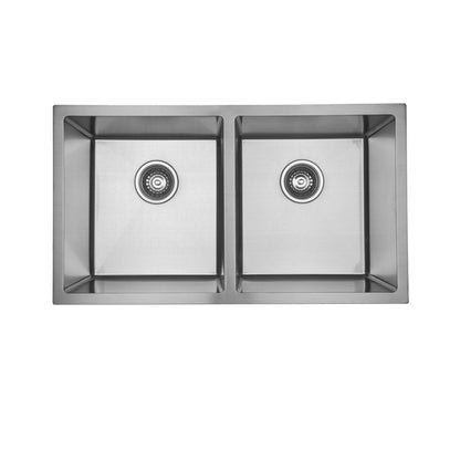 32 inch mamo black undermount kitchen double bowl sink UD3218B