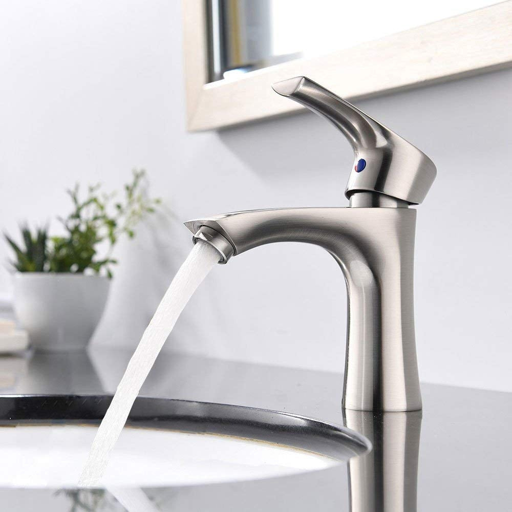 SIngle handle Taps SUS 304 Stainless Steel Basin Bathroom Faucet Tap bathroom sink faucets YX5043