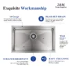 32-Inch Workstation Undermount Kitchen Sink - U3219 - Image 5