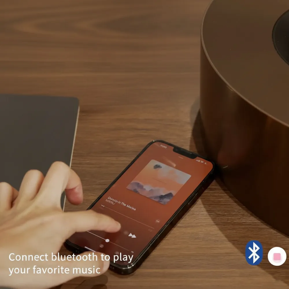 Frosted Glass Bluetooth Lead-Free Certified Mirror With 3 Colour Adjustable LED Lights