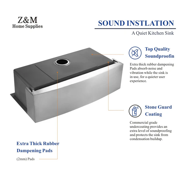 32-Inch Apron Farmhouse Kitchen Single Sink A3218 - Image 6