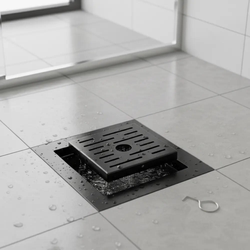 Luxury Linear Drainage ZM6C06 - Black - Lifestyle