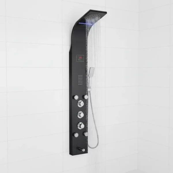 Luxury Shower Panel Tower Stainless Steel with LCD Screen ZM-26 - ZM Home Supplies - Featured