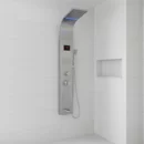 Luxury Shower Panel with Water Monitor and LED Screen - Silver - ZM Home Supplies - Featured