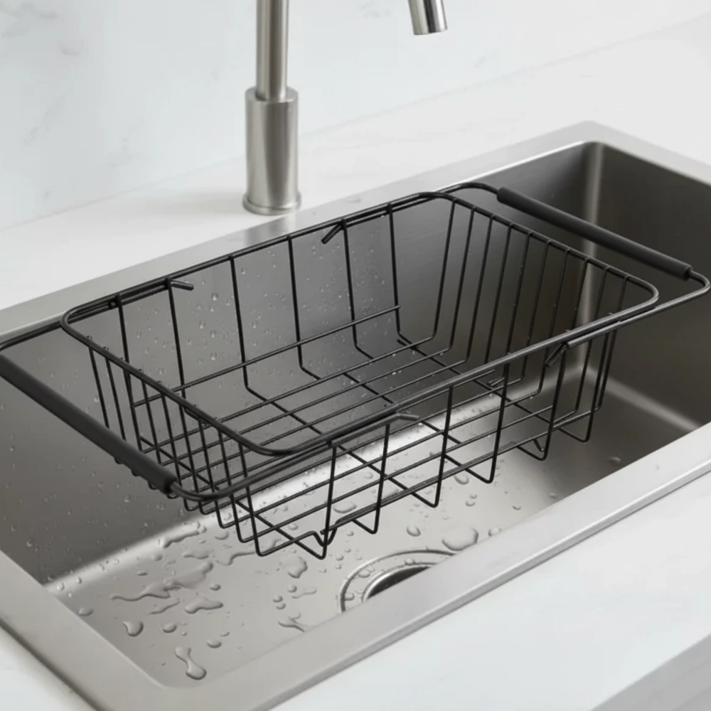 Stainless Steel Colander - Black - ZM Home Supplies - Featured