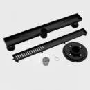 T - Linear Drain 24 inch + Black Base - ZM Home Supplies - Featured