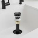 Vanity Pop-Up Drain Stainless Steel 304 Black Popup-S - Featured