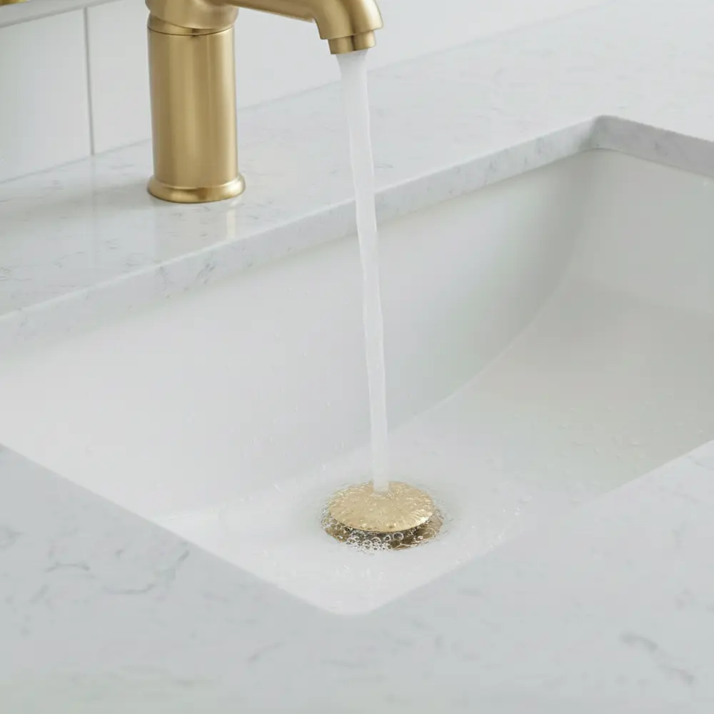 Vanity Pop-Up Drain Stainless Steel 304 Gold Popup-S - Lifestyle
