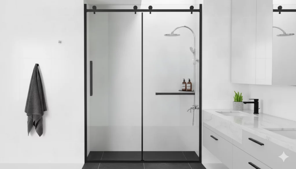 Black Frame Shower Doors Trend or Timeless